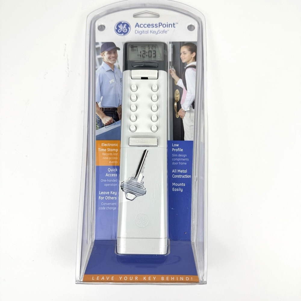 GE Access Point Digital Key Safe Hideakey Metal Gray Hide a Key 001872 New